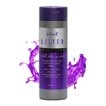 SilverX Deep Conditioning Purple Conditioner – Nourishes, Hydrates & Repairs Blonde, Silver & Highlighted Hair – Anti-Brass Formula, Salt & Sulfate Free – Soft, Manageable, Radiant Hair – 350ml